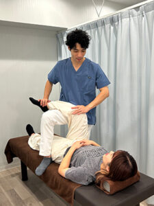 O脚改善のための施術