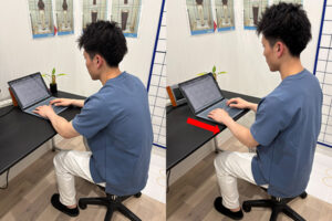 デスクワーク　避けるべき姿勢